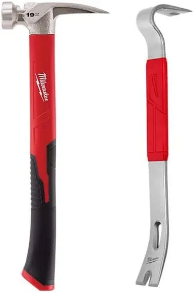 Milwaukee 48-22-9316 19oz Smooth Face Poly / Fiberglass Handle Hammer