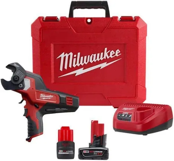 Milwaukee 600-MCM Cable Cutter Kit 12V Li-Ion Cordless w/ Battery + Charger