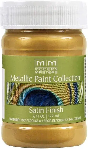 qt Modern Masters ME701 Rich Gold Metallic Paint Collection, Satin Water-Based Decorative Metallic Paint