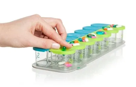 Sagely Smart Xl Weekly Pill Organizer Am/pm Pill Box With Free App 7