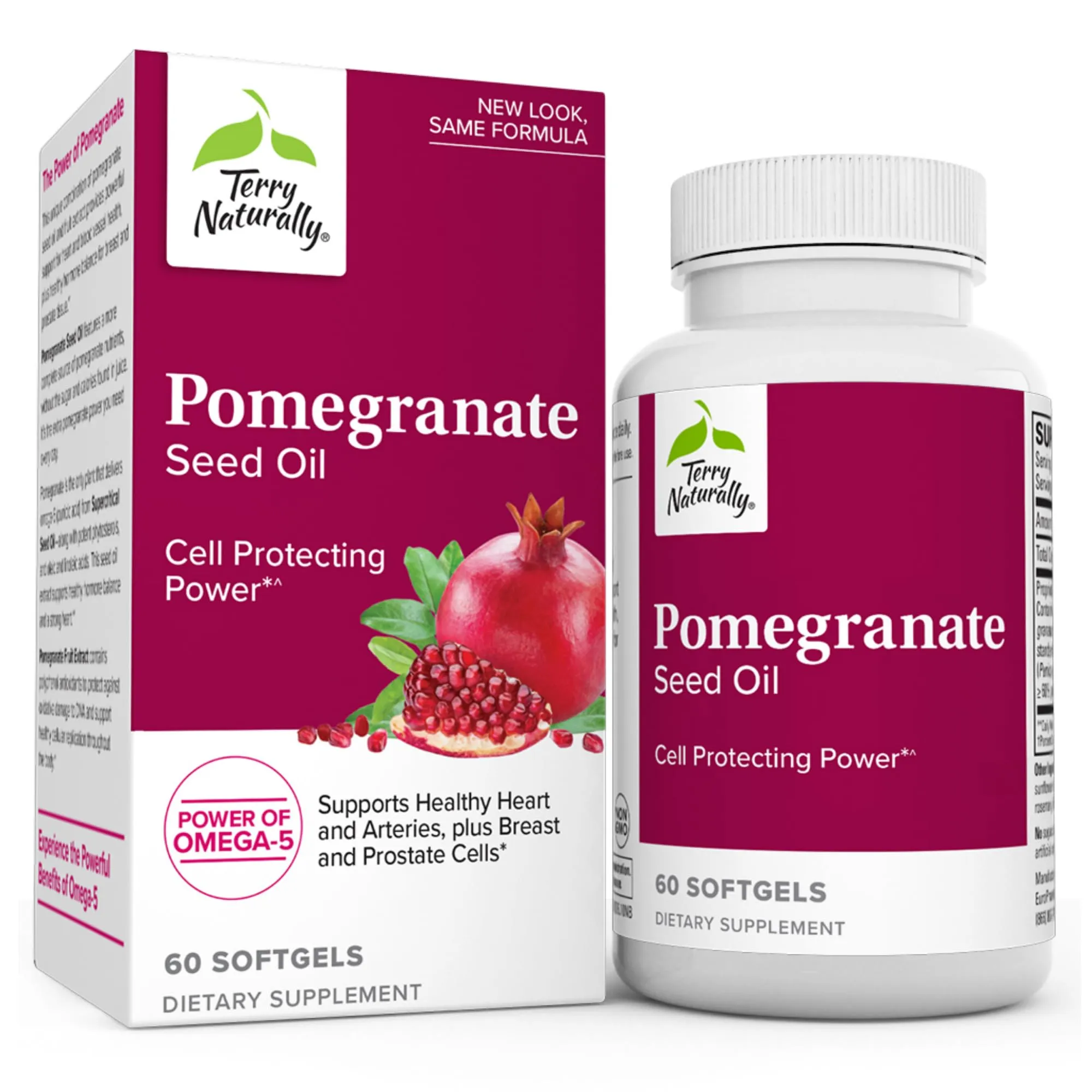 Terry Naturally Pomegranate Seed Oil Softgels