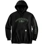 Carhartt Men's 106220 Loose Fit Midweight Hooded Shamrock Graphic Sweatshirt - X-Large Regular - Malt