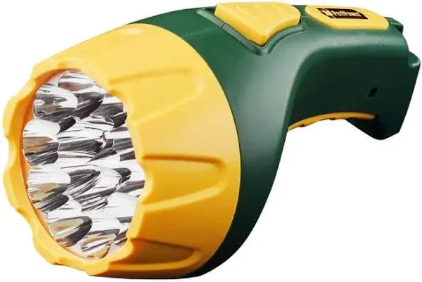 GoGreen GG-113-15RC LED Rechargeable Flashlight, 1 EA, Yellow/Green