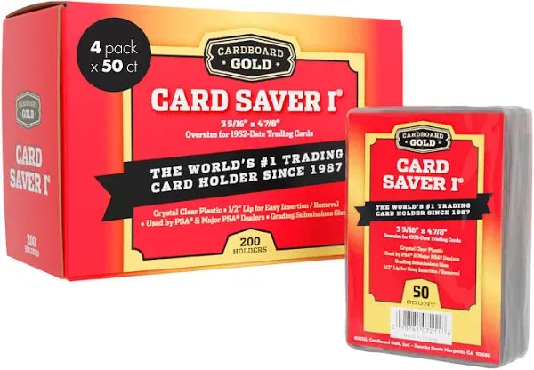 Card Saver 1-200 Count - Semi Rigid , Trading Card Protectors - PSA-Approved ...