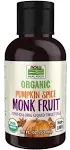 Now Foods Monk Fruit Pumpkin Spice Liquid Organic 1.8 fl oz