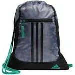 Adidas Alliance II Sackpack Stone Wash Grey/court Green