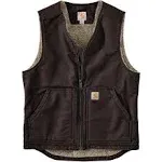 CARHARTT WASHED DUCK SHERPA LINED VEST 104394