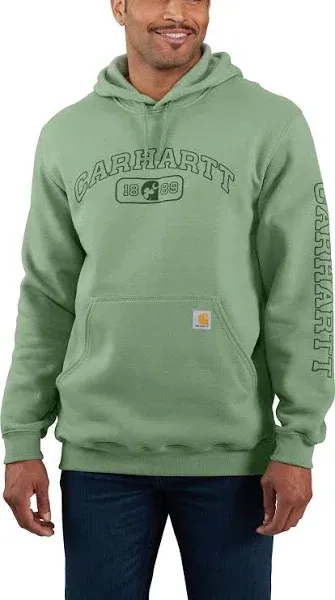 Carhartt Men's Loose Fit Midweight Hooded Shamrock Graphic Sweatshirt