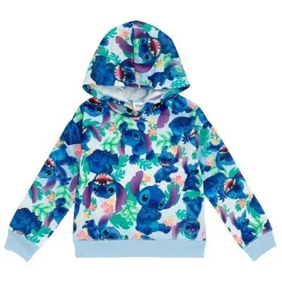 Disney Lilo & Stitch Big Girls Fleece Pullover Hoodie