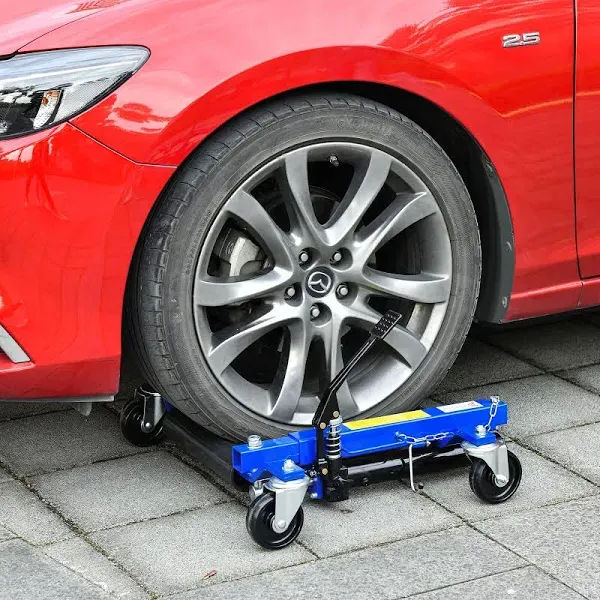 Durhand Hydraulic Wheel Dolly Tire Jack with Ratcheting Foot Pedal for Vehicle Positioning for Car Truck Rv Trailer