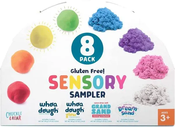 Chuckle & Roar - Sensory Sampler - 8 Sensory Fidget Activities for Little Ones - Great for Preschoolers - Touch and Feel Activities - Ages 3 and Up