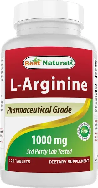 Best Naturals L-Arginine 1000 mg 120 Tablets