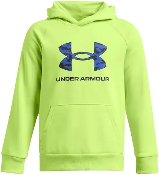 Under Armour Boys' Rival Fleece Big Logo Print Fill Hoodie