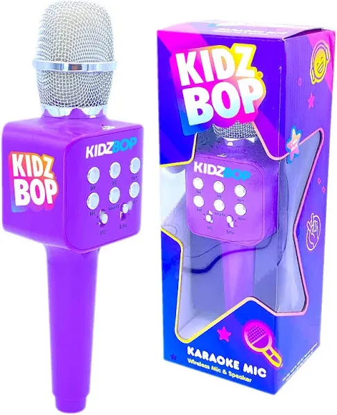 , Kidz Bop Karaoke Microphone | The Hit Music Brand for Kids | Birthday Pink