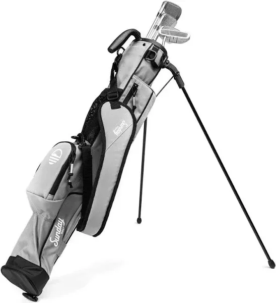 Sunday Golf - Lightweight Sunday Golf Bag with Strap and Stand – Easy to Carry and Durable Pitch n Putt Golf Bag – Golf Stand Bag for The Driving Range, Par 3 and Executive Courses – 31.5 inches Tall…