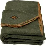 Arcturus Military Wool Blanket 64" x 88" Olive Green