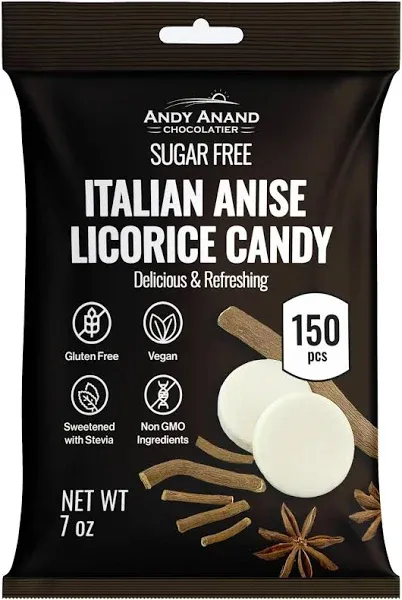 Andy Anand Sugar Free Italian Anise Licorice Candy