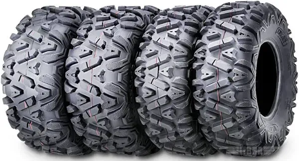 Set 4 ATV/UTV Tires 26x9-12 Front 26x11-12 Rear 10277/278... 26X9-12 &amp; 26X11-12