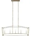 Thayer 5-Light Antique Gild Linear Chandelier