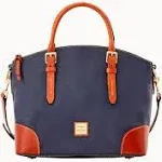 Pebble Grain Domed Satchel