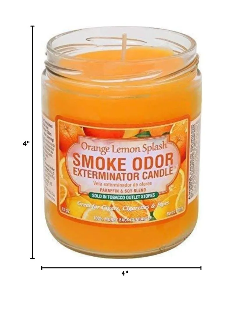 Smoke Odor Exterminator Candle Orange Lemon Splash 13 oz