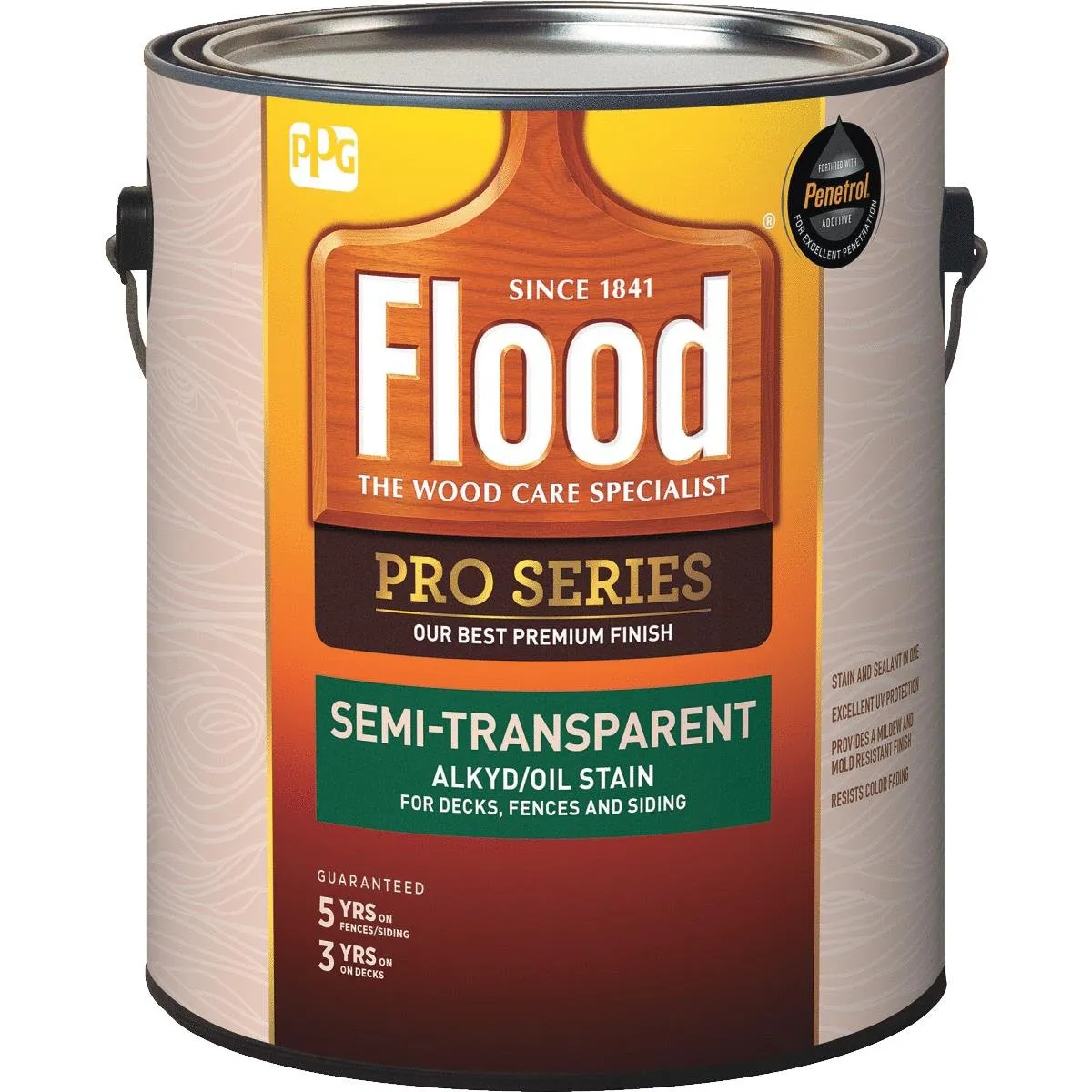 Flood Pro Series Semi-Transparent Acrylic/Oil Stain Cedar 1 Gallon