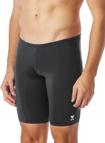 TYR Men's Durafast Solid Jammer 38 Black