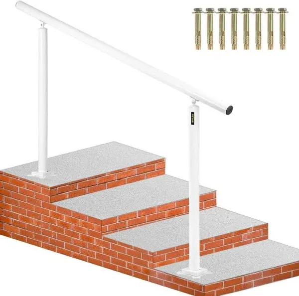 VEVOR Outdoor Stair Railing Kit 5 ft Handrails 0-5 Steps