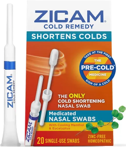 Zicam Cold Remedy Nasal Swabs