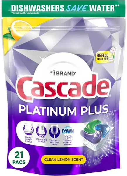 Cascade Dishwasher Detergent Platinum Plus