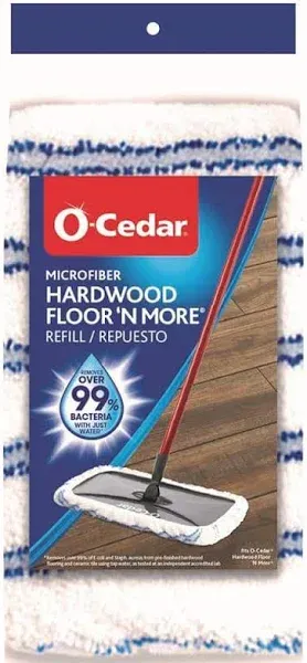 O&#039;Cedar Hardwood Floor &#039;N More Dry Damp All-Surface Mop Pads Refill