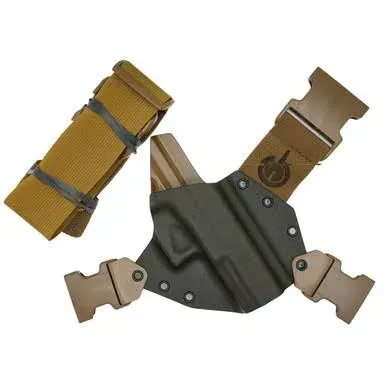 Gfi Kenai Chest Holster Fits FN FNX 45 Tactical Gray Coyote Brown Harness Rh