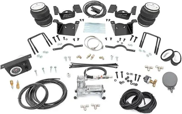 Rough Country Air Spring Kit w/compressor | For 0-7.5 Lift | 11-19 Chevrolet Silverado/GMC Sierra 2500 HD/3500 HD