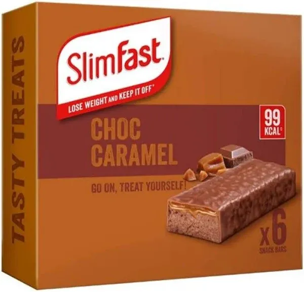 SlimFast Chocolate Caramel Treats - 6 x 26g (156g)