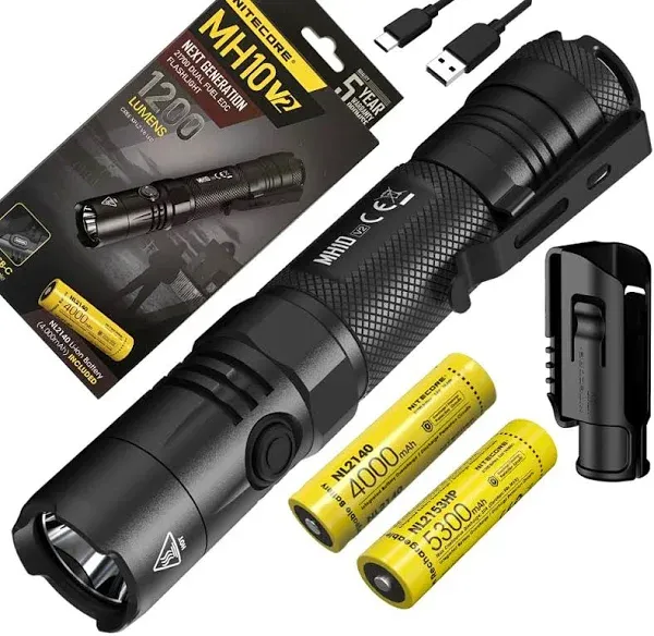 Nitecore MH10 V2 1200 USB-C Rechargeable Flashlight