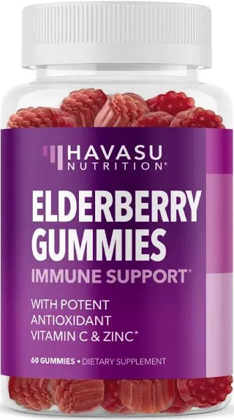 Havasu Nutrition, Premium Elderberry Gummies, 60 Gummies