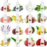 SUKVTDY Food Flavoring Oil, 16 Pack 10ml Larger Size Lip Gloss Flavoring Oil, Candy Flavoring for Candy Making Cooking & Baking, Lip Blam Flavoring