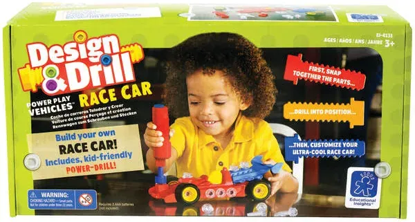 MindWare Design & Drill Pwr Play Vehicles Racecar Toy