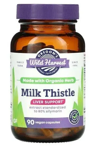 Oregon's Wild Harvest, Milk Thistle Dandelion, 180 Vegan Capsules