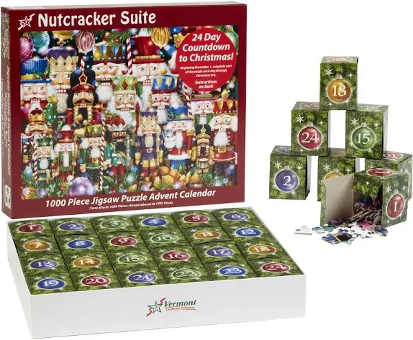 Advent Calendar Jigsaw Puzzle 2024 - &#039;Nutcracker Suite&#039; 1000 Pieces by Vermon...