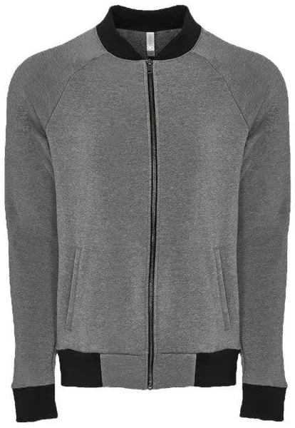 Next Level NL9700 - Unisex Heathered Fleece Bomber Jacket