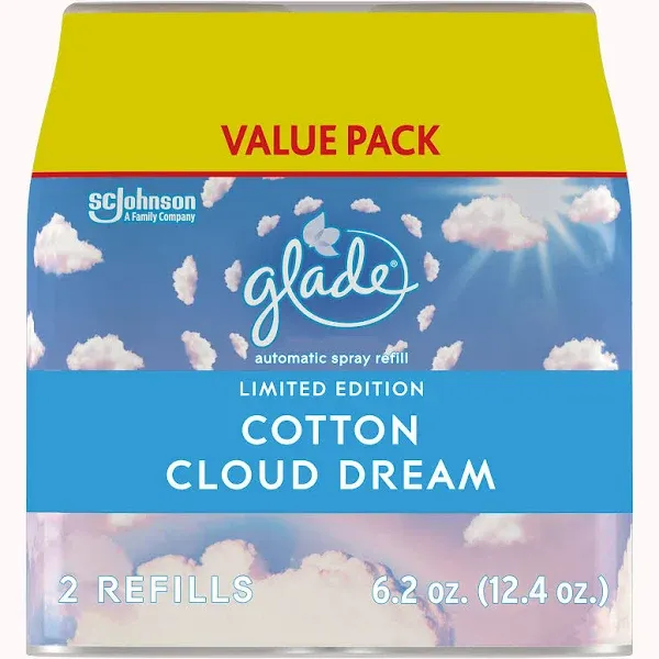 Glade Automatic Spray Refill Cotton Cloud Dream 6.2 oz