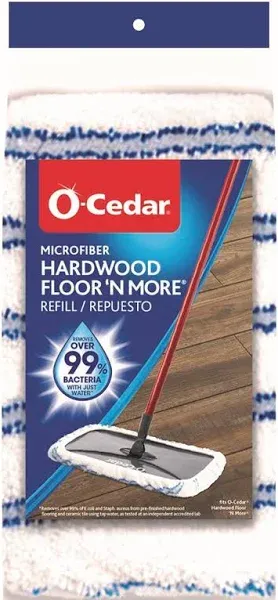 O-Cedar Hardwood Floor 'N More Microfiber Mop Refill