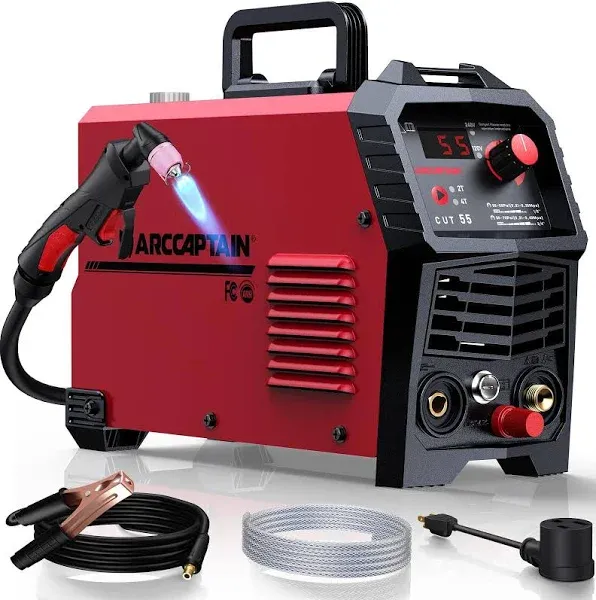 Arccaptain CUT55 Non-Touch Pilot Arc Plasma Cutter LED Display