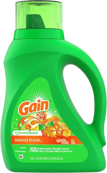 Gain + Aroma Boost Island Fresh Liquid Laundry Detergent