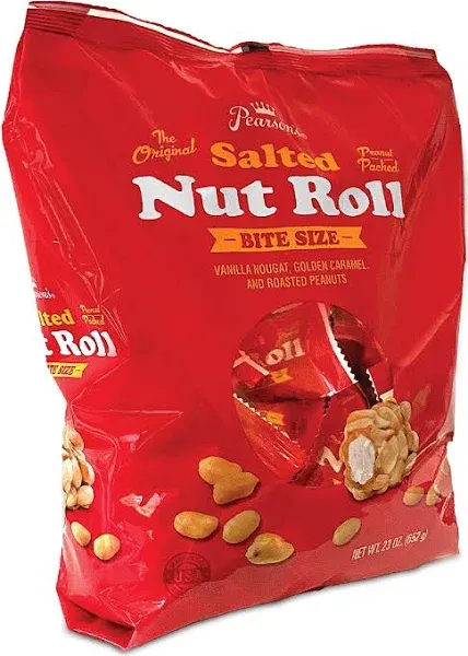 Pearsons Nut Roll, Salted, Bite Size - 23 oz