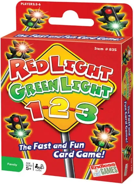 Red Light Green Light 1-2-3 Family Children&#039;s Early Learning Card Game Unplayed