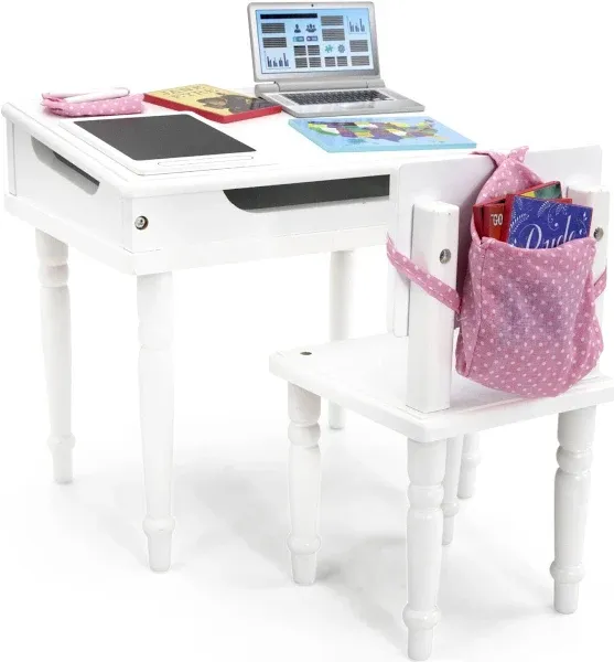 Playtime by Eimmie 18 Inch Doll Furniture Desk and Chair Set