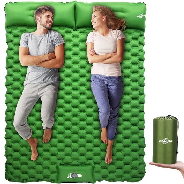 Inflatable Sleeping Pad Airpad Built-in Pump Camping Hiking Carry Bag Repair