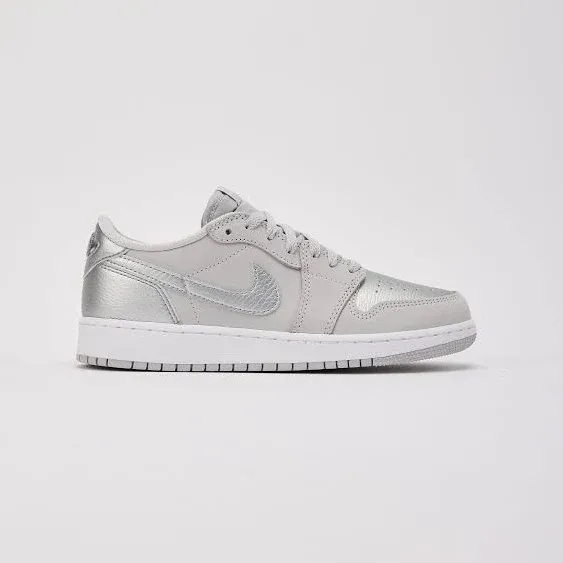 Air Jordan 1 Low OG Metallic Silver Shoes